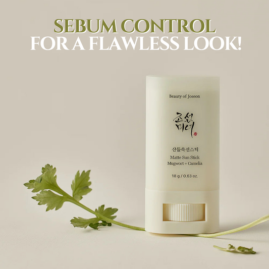 BEAUTY OF JOSEON - Matte Sun Stick: Mugwort + Camelia SPF 50+ PA++++ - 18g