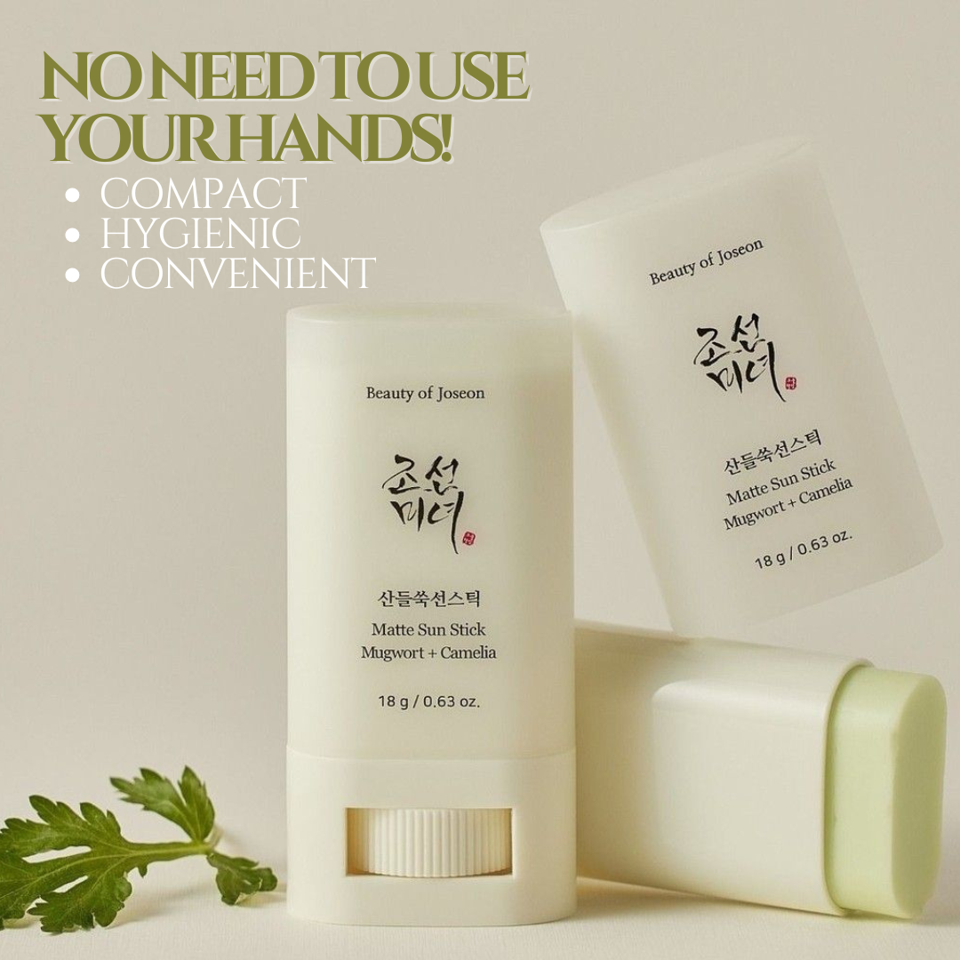 BEAUTY OF JOSEON - Matte Sun Stick: Mugwort + Camelia SPF 50+ PA++++ - 18g