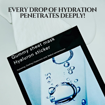 Gummy Sheet Mask Hyaluron Sticker (10pc)
