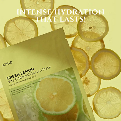 ANUA - Green Lemon Vita C Blemish Serum Mask (1pc)