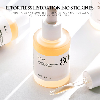 ANUA- Heartleaf 80% Moisture Soothing Ampoule