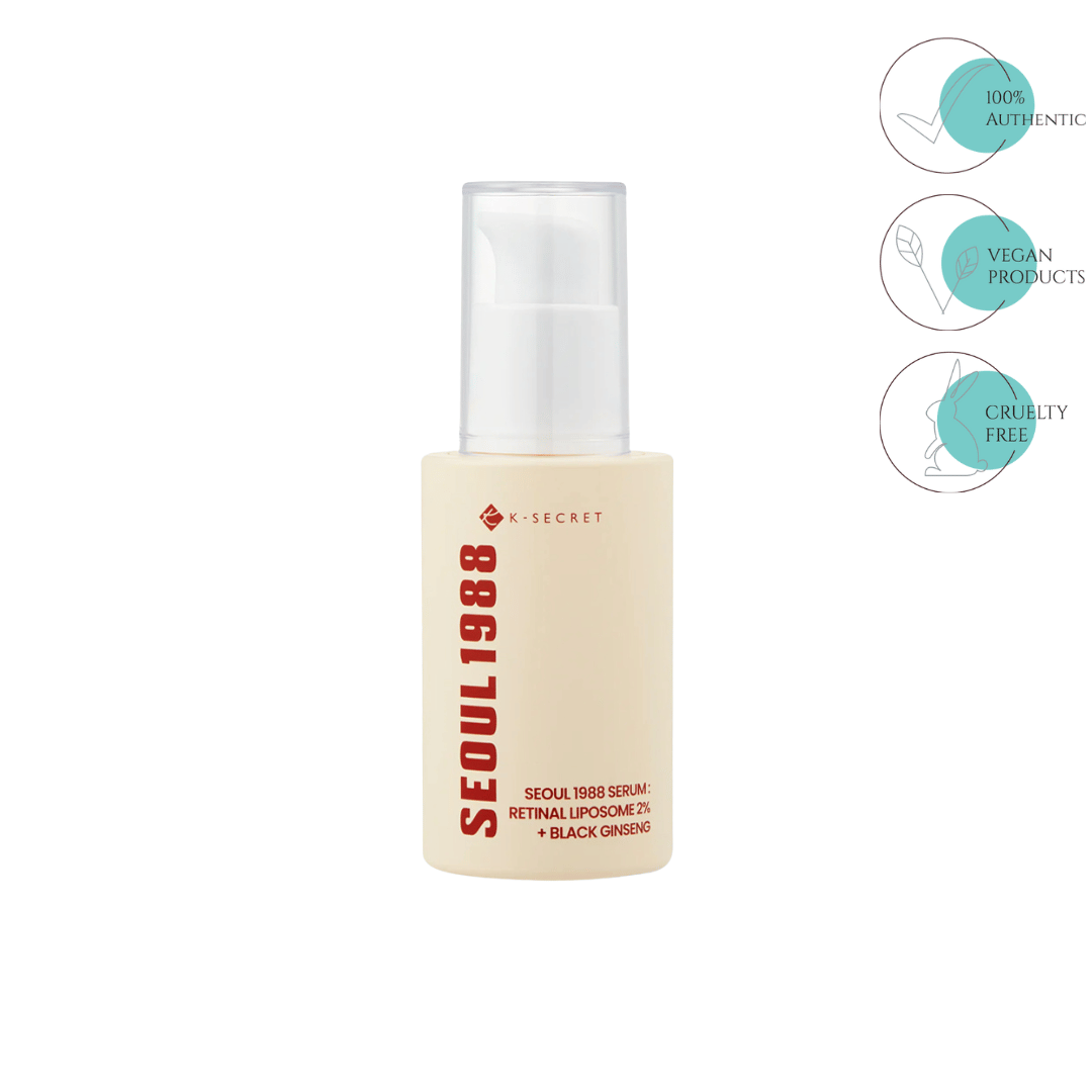 SEOUL 1988 Serum : Retinal Liposome 2% + Black Ginseng - 30mL
