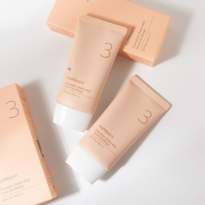 NUMBUZIN  - No.3 Porcelain Base-Skip Tone Up Beige SPF50+ PA++++ - 50ml